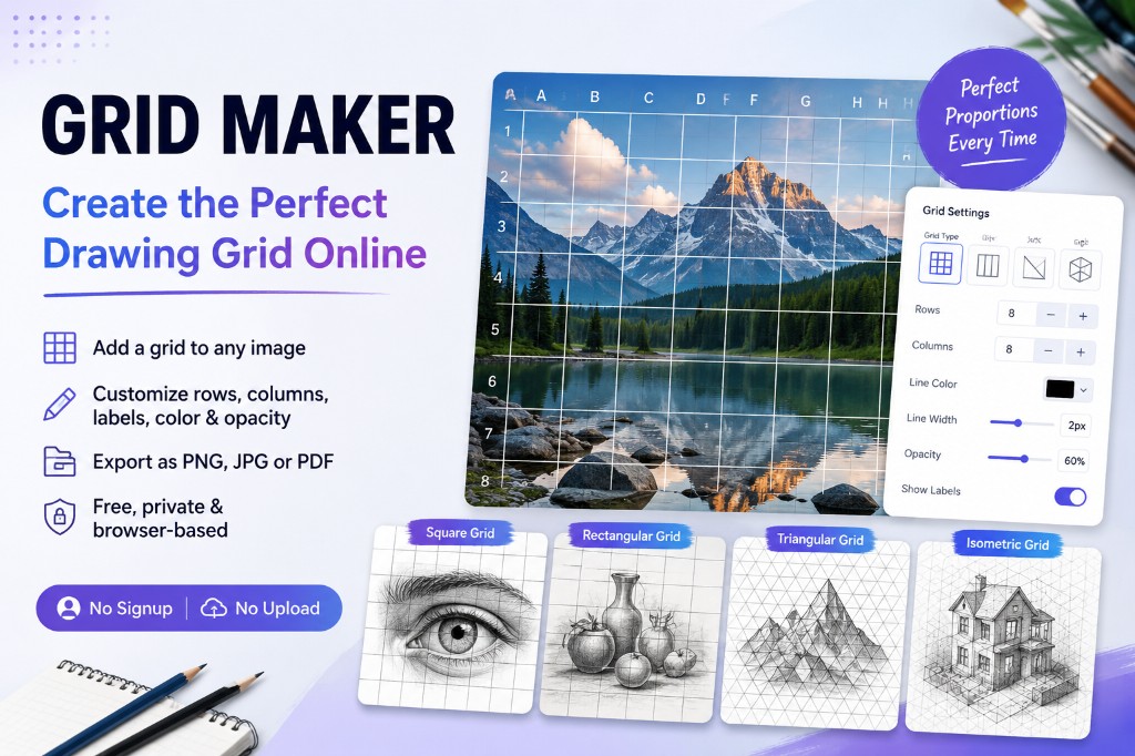 What Is a Grid Maker? How Online Drawing Grids Improve Proportion and Composition