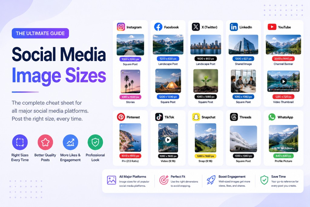 Social Media Image Sizes: The 2026 Cheat Sheet
